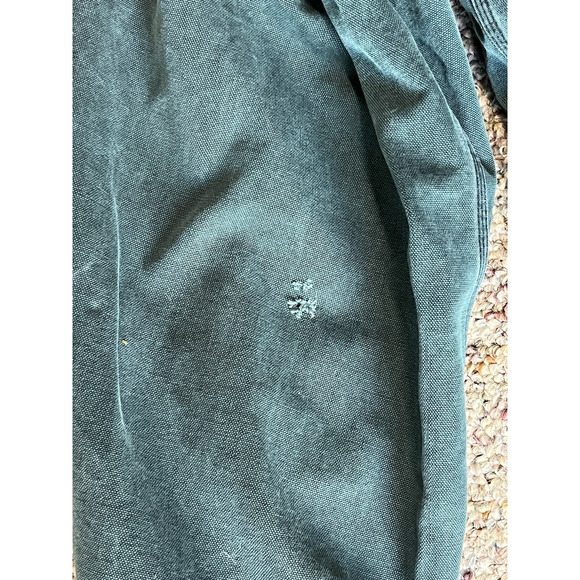 VTG Carhartt Chore Jacket Mens XXL Green Blanket Lined CW043 Cape Duster 90s USA - Picture 5 of 11